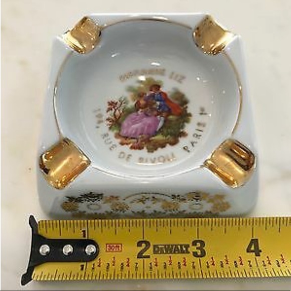 PARFUMERIE LIZ PORCELAINE DE LIMOGES ASHTRAY - Picture 12 of 15